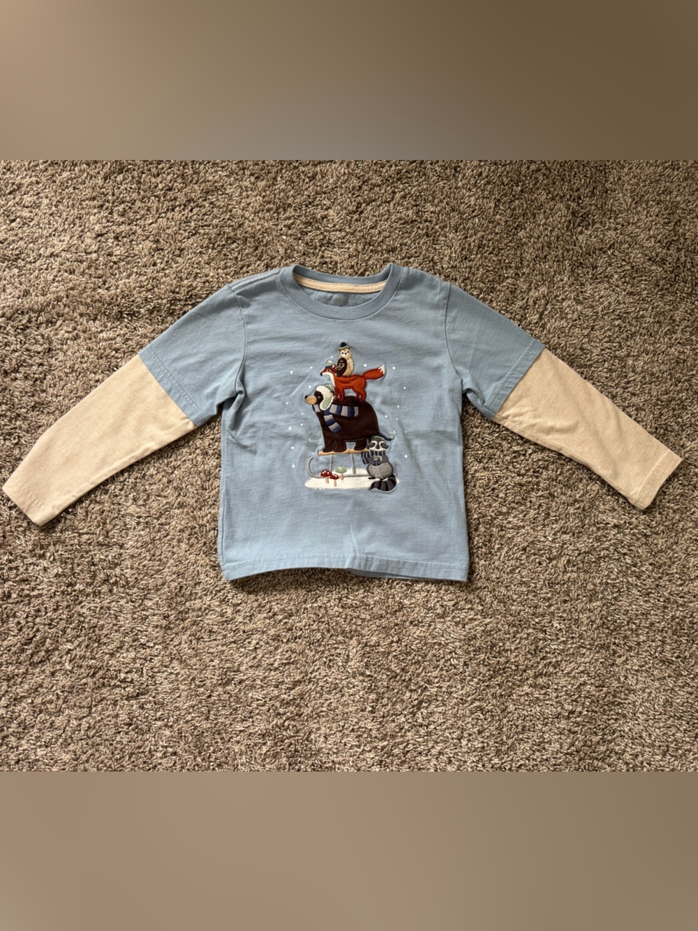 Gymboree Winter Animals long sleeved tee, 3T